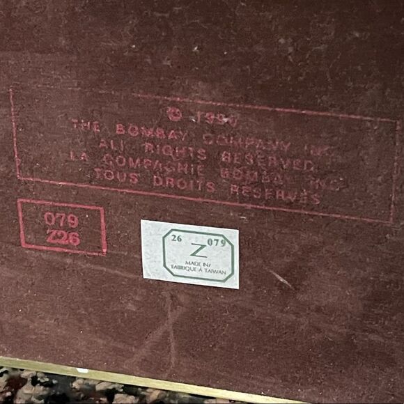 The Bombay Company Brass Arches & Trim Wood Letter Holder Vintage - Picture 16 of 16